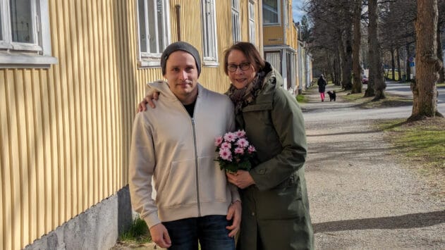 Kuvassa Ville ja Anne Myllylä