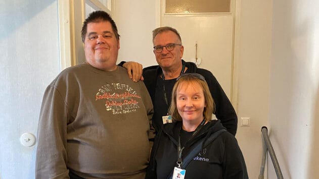 Asukas ja tukena tukiasumisen työntekijät