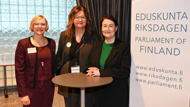 Sofia Lindfors, Katja Marjamäki ja Hanna Holopainen